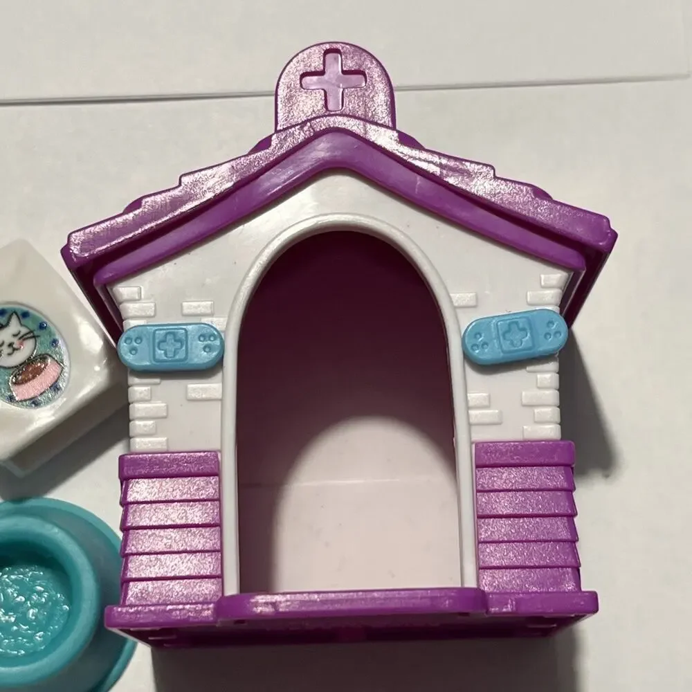 Barbie Doll Pet Dog Leash Food House Bed Animal Lot Accessory house Mini